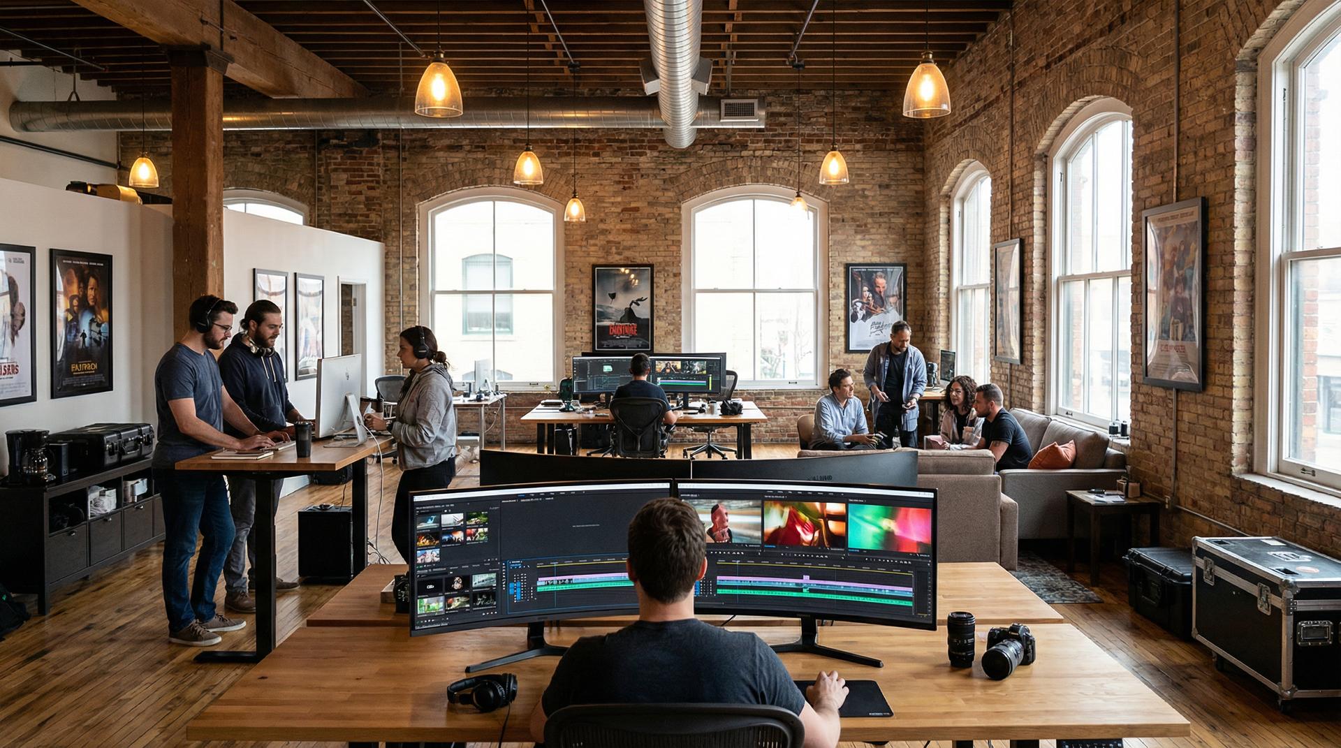 母狗影视传媒公司办公环境